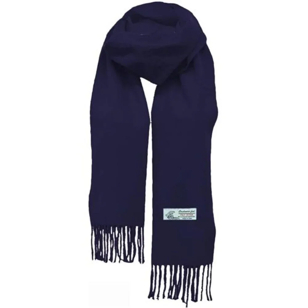 Unisex Plain Solid Color Winter Scarf Cashmere Feel Soft Classic